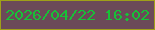 文字の大きさ：5、枠の色：9fa018、背景の色：6b4a58、文字の色：17c137 無料ブログパーツのブログ時計