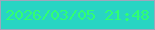 文字の大きさ：4、枠の色：9fa6bc、背景の色：28d5c3、文字の色：30fe72 無料ブログパーツのブログ時計