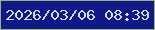 文字の大きさ：1、枠の色：9fb466、背景の色：0f198c、文字の色：d1def0 無料ブログパーツのブログ時計