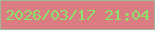 文字の大きさ：1、枠の色：9fb89b、背景の色：da7d83、文字の色：8be36a 無料ブログパーツのブログ時計