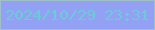 文字の大きさ：3、枠の色：9fbfcc、背景の色：92a1f3、文字の色：6cccd5 無料ブログパーツのブログ時計