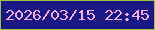 文字の大きさ：5、枠の色：9fc334、背景の色：1a1787、文字の色：f5afe4 無料ブログパーツのブログ時計