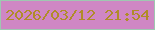 文字の大きさ：1、枠の色：9fc7b1、背景の色：cf87c4、文字の色：b08c28 無料ブログパーツのブログ時計