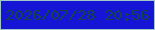文字の大きさ：3、枠の色：9fc8c6、背景の色：1614d5、文字の色：13444d 無料ブログパーツのブログ時計