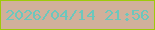 文字の大きさ：1、枠の色：9fc90a、背景の色：d1b09b、文字の色：6bc7bd 無料ブログパーツのブログ時計