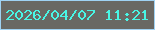 文字の大きさ：5、枠の色：9fd2f3、背景の色：696863、文字の色：49f6e5 無料ブログパーツのブログ時計