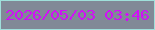 文字の大きさ：1、枠の色：9fe0db、背景の色：818997、文字の色：d110f6 無料ブログパーツのブログ時計
