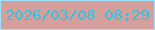 文字の大きさ：2、枠の色：9fe2fe、背景の色：d59f9e、文字の色：33c2dd 無料ブログパーツのブログ時計