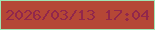 文字の大きさ：3、枠の色：9fe5b4、背景の色：b54736、文字の色：92274b 無料ブログパーツのブログ時計