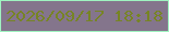 文字の大きさ：5、枠の色：9ff3c0、背景の色：84758c、文字の色：778424 無料ブログパーツのブログ時計