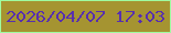 文字の大きさ：3、枠の色：9ffba0、背景の色：a59431、文字の色：572faf 無料ブログパーツのブログ時計