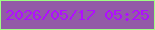 文字の大きさ：3、枠の色：9ffe84、背景の色：935aa7、文字の色：b00efe 無料ブログパーツのブログ時計