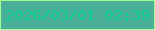 文字の大きさ：1、枠の色：9fff92、背景の色：4caf9a、文字の色：0cd48f 無料ブログパーツのブログ時計