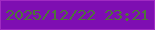 文字の大きさ：1、枠の色：a02ac2、背景の色：7e0eb2、文字の色：4d743a 無料ブログパーツのブログ時計