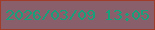 文字の大きさ：1、枠の色：a03c29、背景の色：885f6a、文字の色：17a079 無料ブログパーツのブログ時計