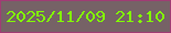 文字の大きさ：4、枠の色：a03c74、背景の色：766266、文字の色：82ff02 無料ブログパーツのブログ時計
