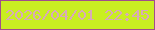 文字の大きさ：4、枠の色：a04e8b、背景の色：c9ee21、文字の色：d9aab9 無料ブログパーツのブログ時計
