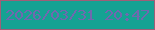 文字の大きさ：1、枠の色：a05e77、背景の色：15a293、文字の色：7068af 無料ブログパーツのブログ時計