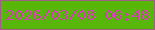 文字の大きさ：2、枠の色：a05e86、背景の色：58b609、文字の色：d23fb0 無料ブログパーツのブログ時計