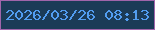 文字の大きさ：2、枠の色：a065ab、背景の色：1b3b57、文字の色：529df0 無料ブログパーツのブログ時計