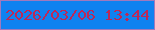 文字の大きさ：4、枠の色：a079bd、背景の色：0f82f0、文字の色：bc2857 無料ブログパーツのブログ時計