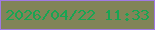文字の大きさ：2、枠の色：a079e5、背景の色：818458、文字の色：18a553 無料ブログパーツのブログ時計