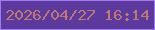 文字の大きさ：5、枠の色：a079f3、背景の色：5c399d、文字の色：bf7878 無料ブログパーツのブログ時計
