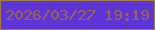 文字の大きさ：3、枠の色：a07c3e、背景の色：5d34d5、文字の色：9a654c 無料ブログパーツのブログ時計
