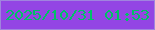 文字の大きさ：1、枠の色：a084de、背景の色：9345e4、文字の色：00c166 無料ブログパーツのブログ時計