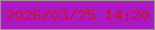 文字の大きさ：1、枠の色：a0918e、背景の色：aa1abe、文字の色：c90f38 無料ブログパーツのブログ時計