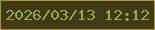 文字の大きさ：4、枠の色：a0983f、背景の色：423a17、文字の色：95ab4a 無料ブログパーツのブログ時計