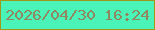 文字の大きさ：5、枠の色：a09917、背景の色：4af3b8、文字の色：908760 無料ブログパーツのブログ時計