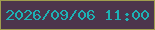 文字の大きさ：1、枠の色：a09d4e、背景の色：4c354c、文字の色：1db2b5 無料ブログパーツのブログ時計