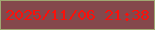 文字の大きさ：4、枠の色：a0a872、背景の色：84484c、文字の色：fa100b 無料ブログパーツのブログ時計