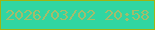 文字の大きさ：1、枠の色：a0b412、背景の色：30d6a2、文字の色：a4bc6b 無料ブログパーツのブログ時計