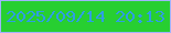 文字の大きさ：5、枠の色：a0b4ff、背景の色：27cf31、文字の色：2e9ee4 無料ブログパーツのブログ時計