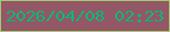 文字の大きさ：5、枠の色：a0cc6e、背景の色：945767、文字の色：01b778 無料ブログパーツのブログ時計