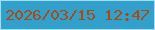 文字の大きさ：1、枠の色：a0defb、背景の色：32a0ca、文字の色：a54b13 無料ブログパーツのブログ時計