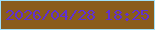文字の大きさ：3、枠の色：a0e1f9、背景の色：8a5c1c、文字の色：6030d1 無料ブログパーツのブログ時計