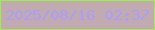 文字の大きさ：3、枠の色：a0eb51、背景の色：c1aab0、文字の色：ab9cf8 無料ブログパーツのブログ時計