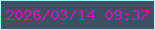 文字の大きさ：1、枠の色：a0fff8、背景の色：3f4f65、文字の色：d00fb7 無料ブログパーツのブログ時計