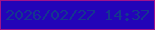 文字の大きさ：4、枠の色：a1128b、背景の色：2304b8、文字の色：14378f 無料ブログパーツのブログ時計