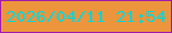 文字の大きさ：4、枠の色：a11bab、背景の色：ec953c、文字の色：06d5d9 無料ブログパーツのブログ時計