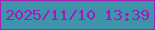 文字の大きさ：3、枠の色：a124af、背景の色：3f93aa、文字の色：a21abc 無料ブログパーツのブログ時計