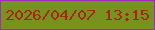 文字の大きさ：4、枠の色：a12bc0、背景の色：78931d、文字の色：a5270e 無料ブログパーツのブログ時計