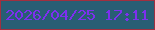 文字の大きさ：3、枠の色：a12f3f、背景の色：285e74、文字の色：7d2fef 無料ブログパーツのブログ時計