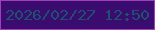 文字の大きさ：1、枠の色：a13fb8、背景の色：3b0c70、文字の色：1e516f 無料ブログパーツのブログ時計