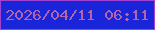 文字の大きさ：4、枠の色：a141d2、背景の色：1a24d8、文字の色：b265aa 無料ブログパーツのブログ時計