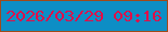 文字の大きさ：4、枠の色：a1491a、背景の色：0d8ec5、文字の色：df0f49 無料ブログパーツのブログ時計