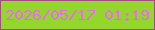 文字の大きさ：2、枠の色：a14f7c、背景の色：93d72c、文字の色：ee68f3 無料ブログパーツのブログ時計